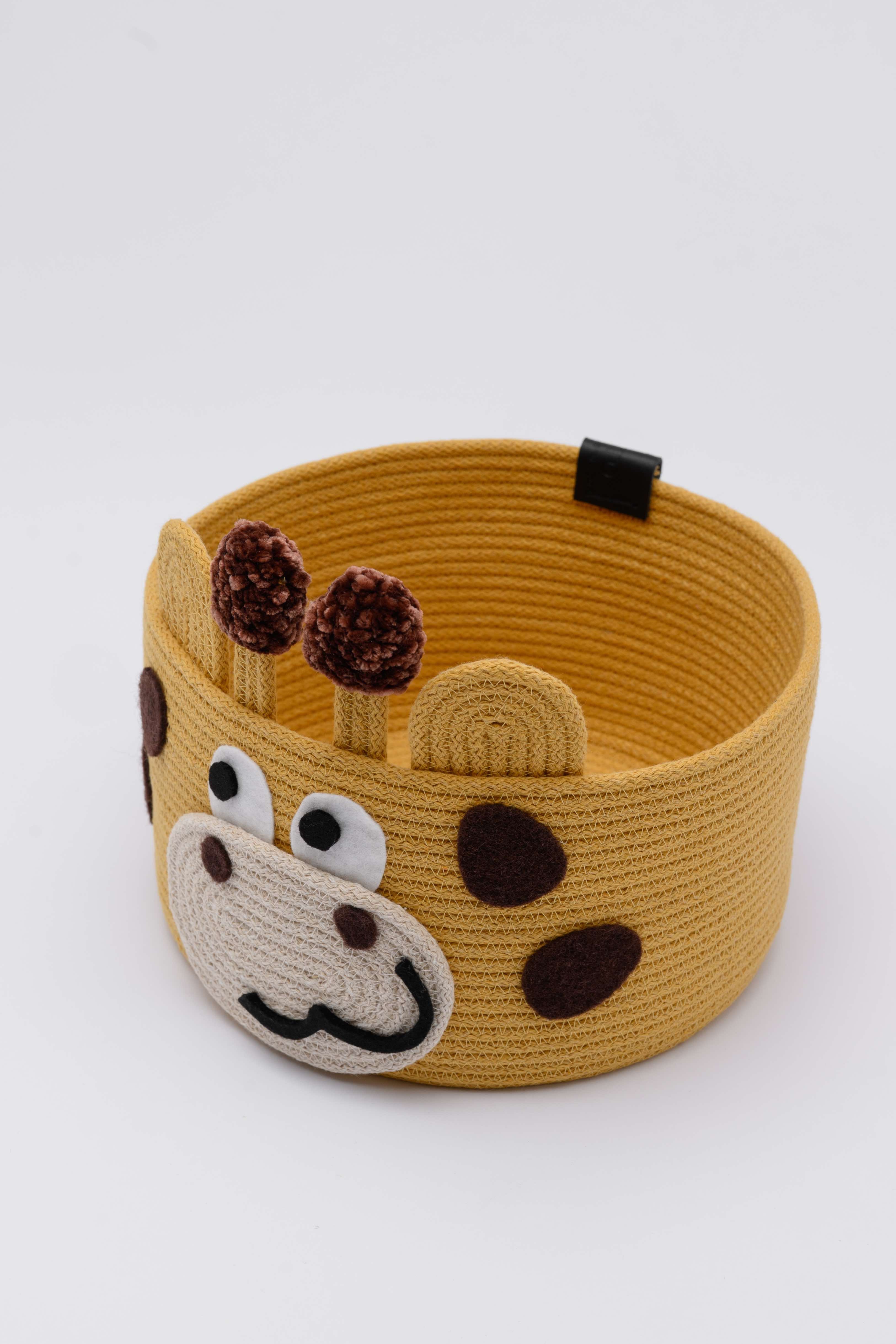 Cesto portaoggetti Giraffa personalizzato per bambini