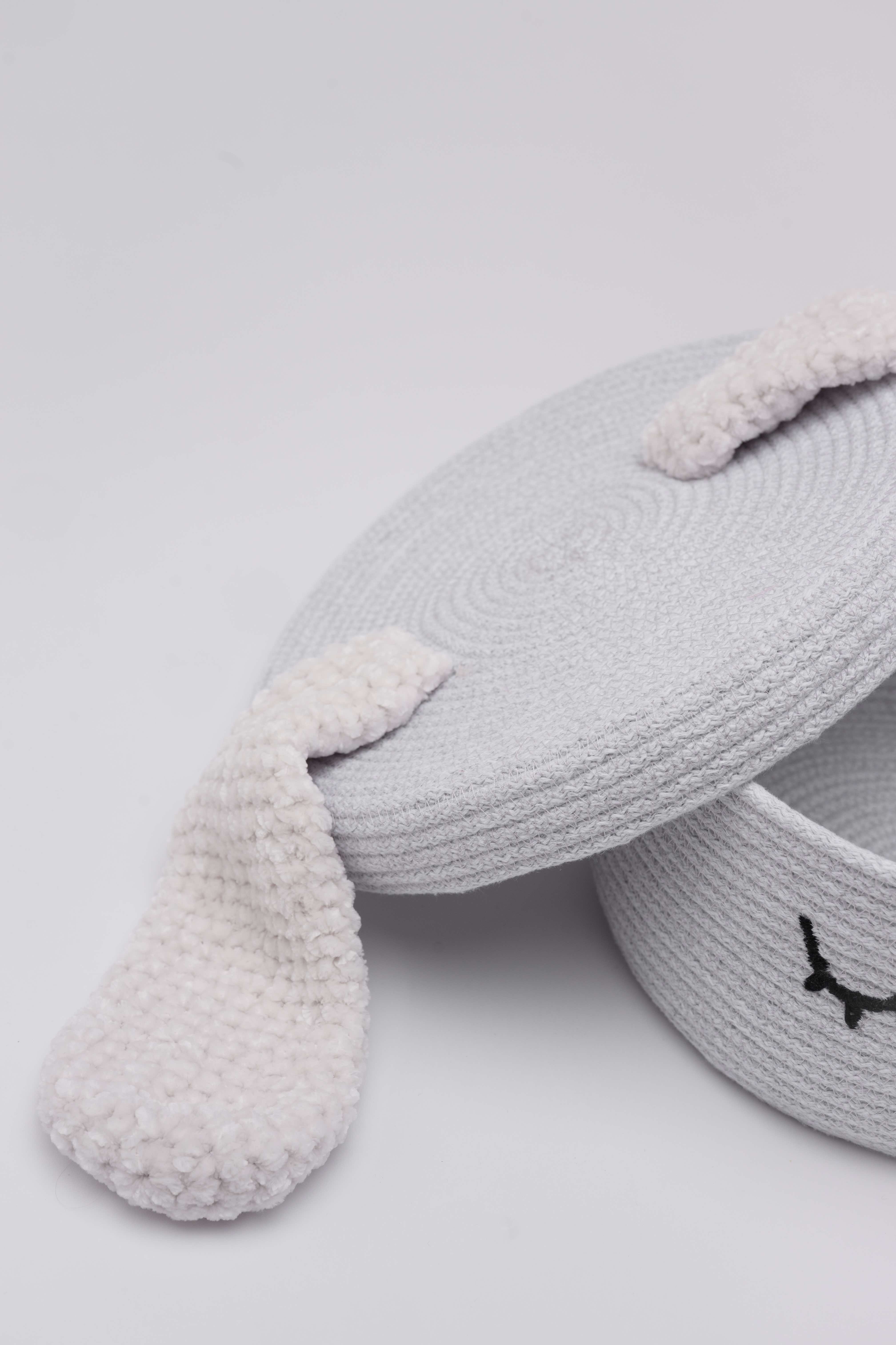 Cesto portaoggetti coniglio personalizzato per bambini