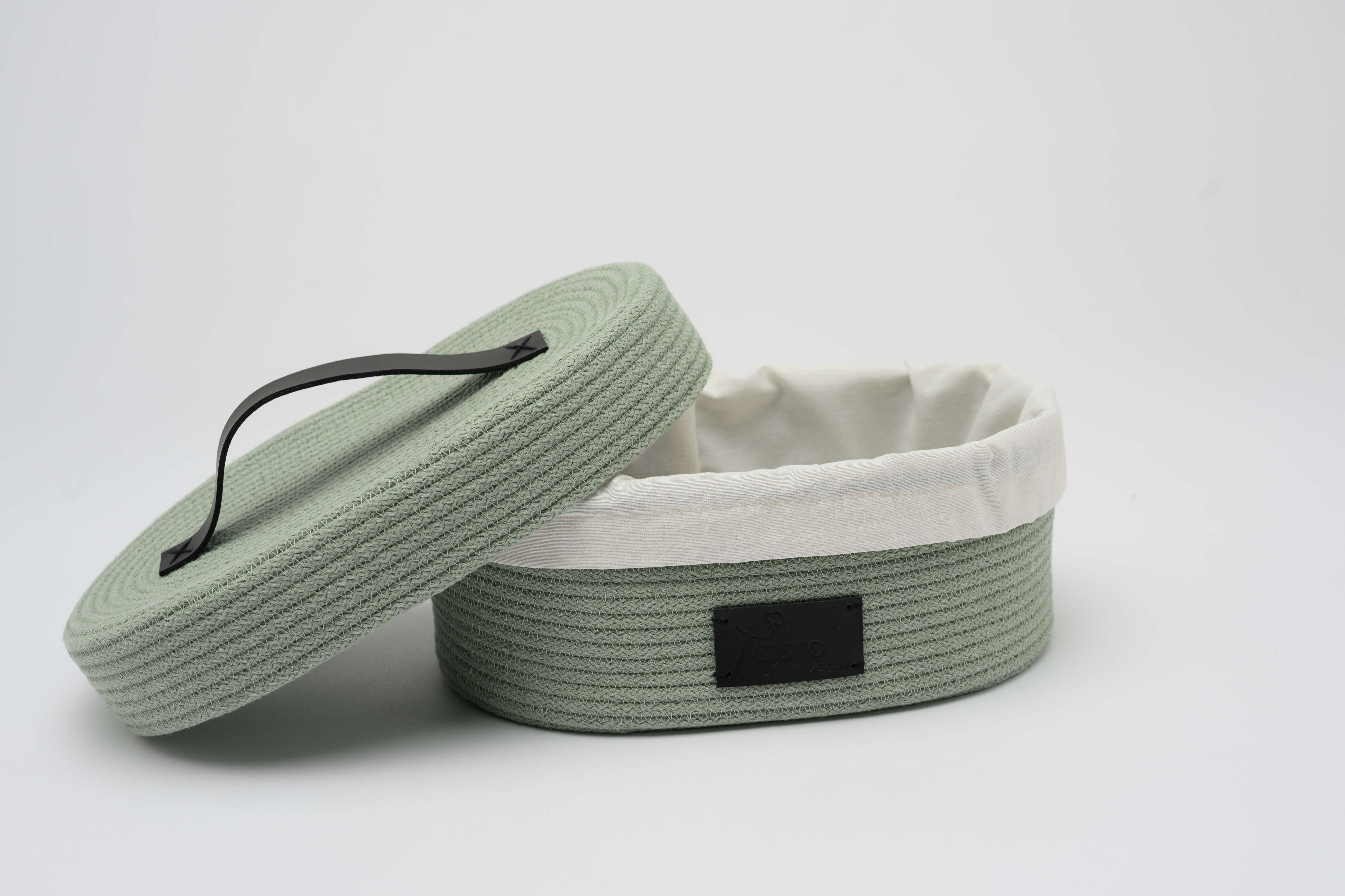 Porta pane verde salvia