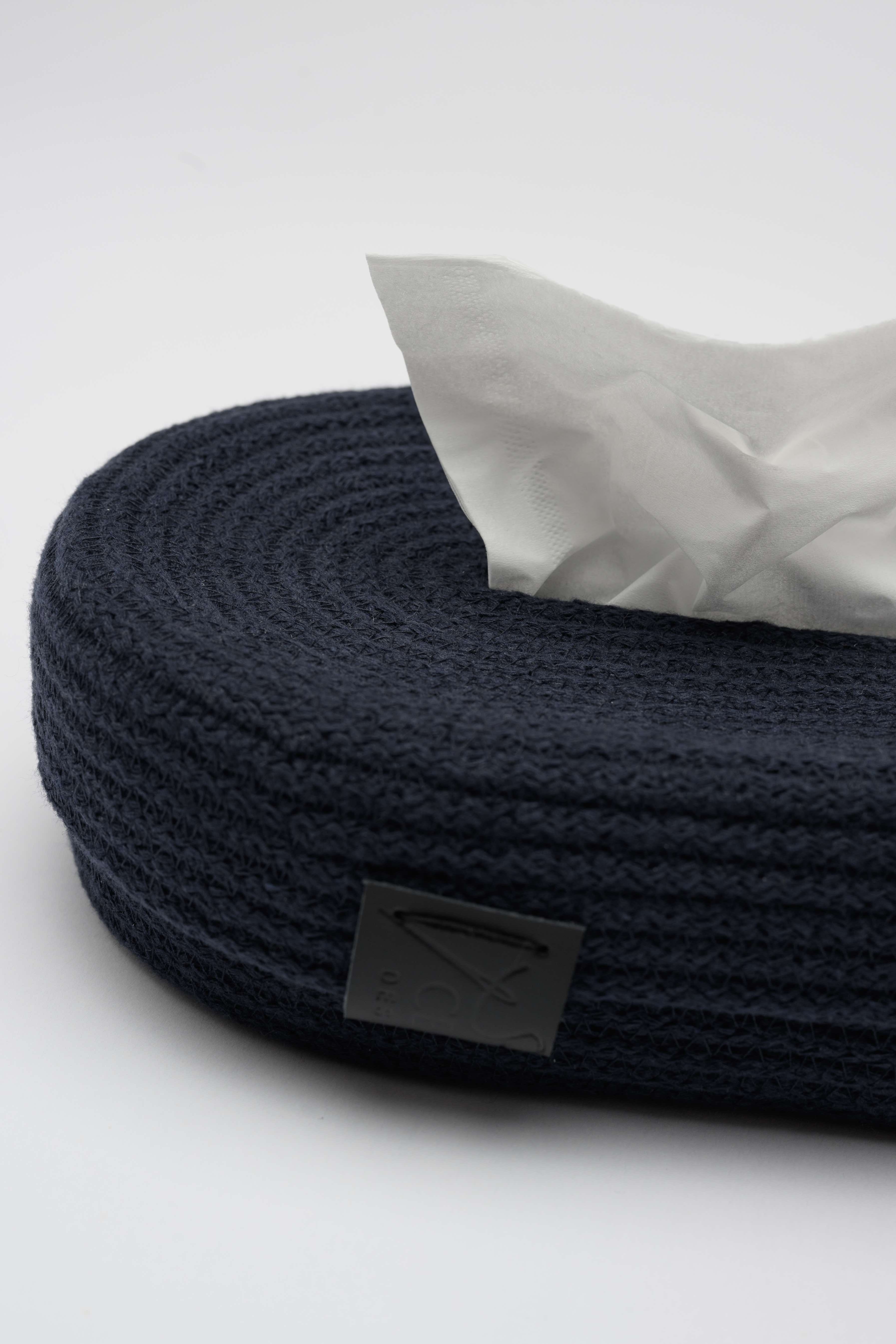 Porta fazzoletti Blu Scuro