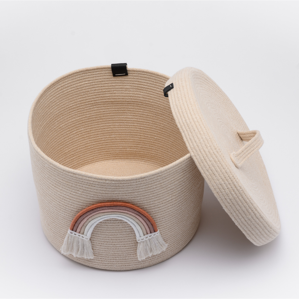 Cesto Arcobaleno con coperchio