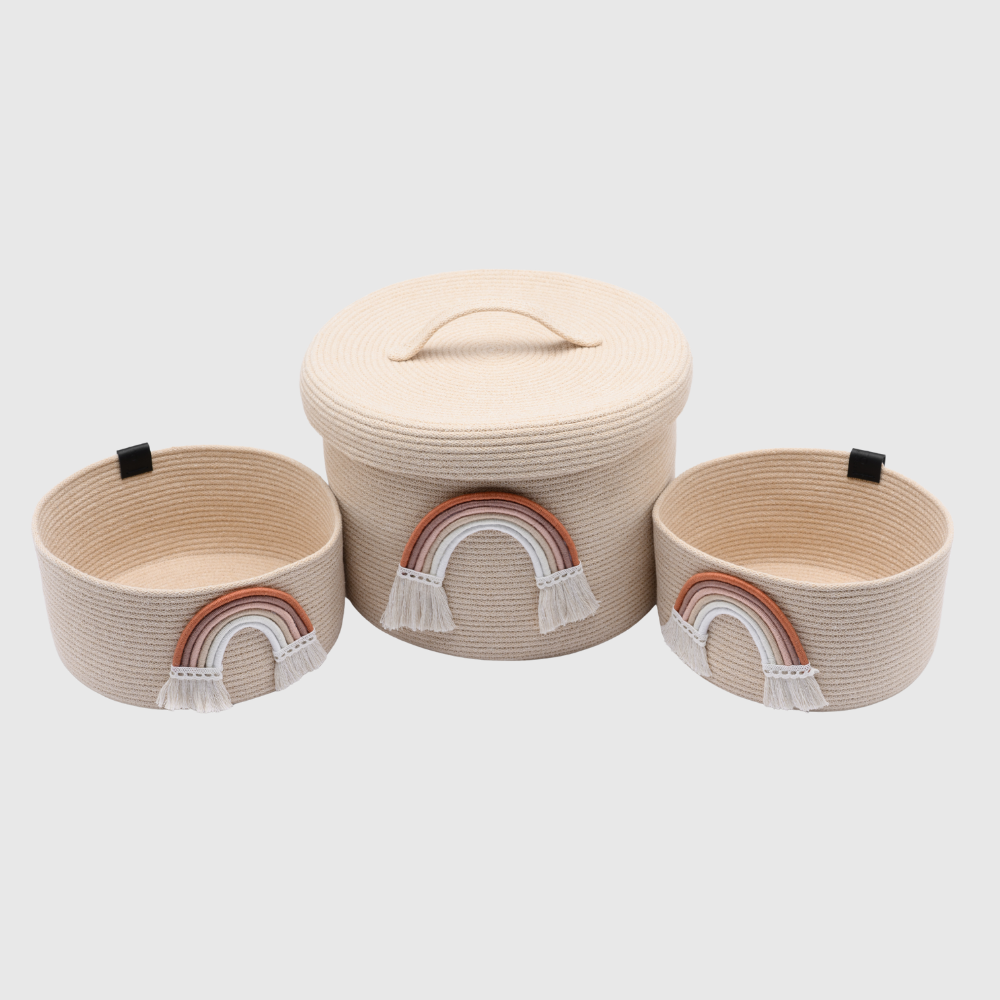 Cesto Arcobaleno con coperchio