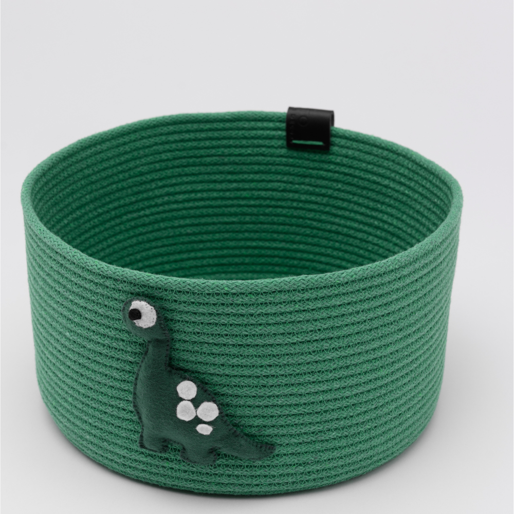 Cesto portaoggetti Dinosauro personalizzato per bambini