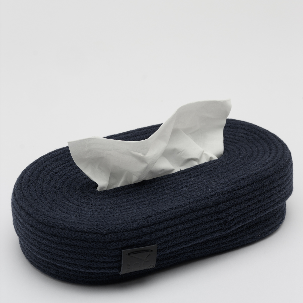 Porta fazzoletti Blu Scuro