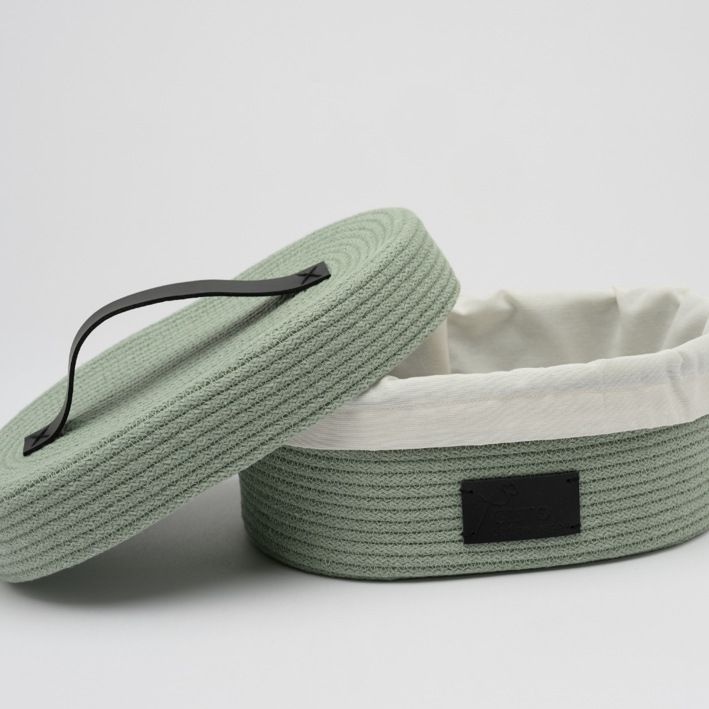 Porta pane verde salvia