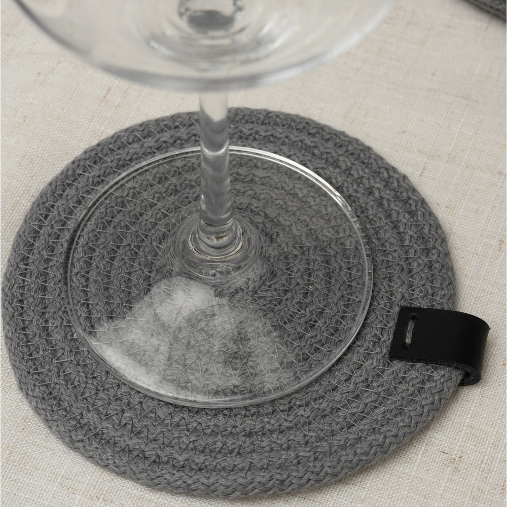 Sottobicchiere Grigio Carbone 6 pezzi