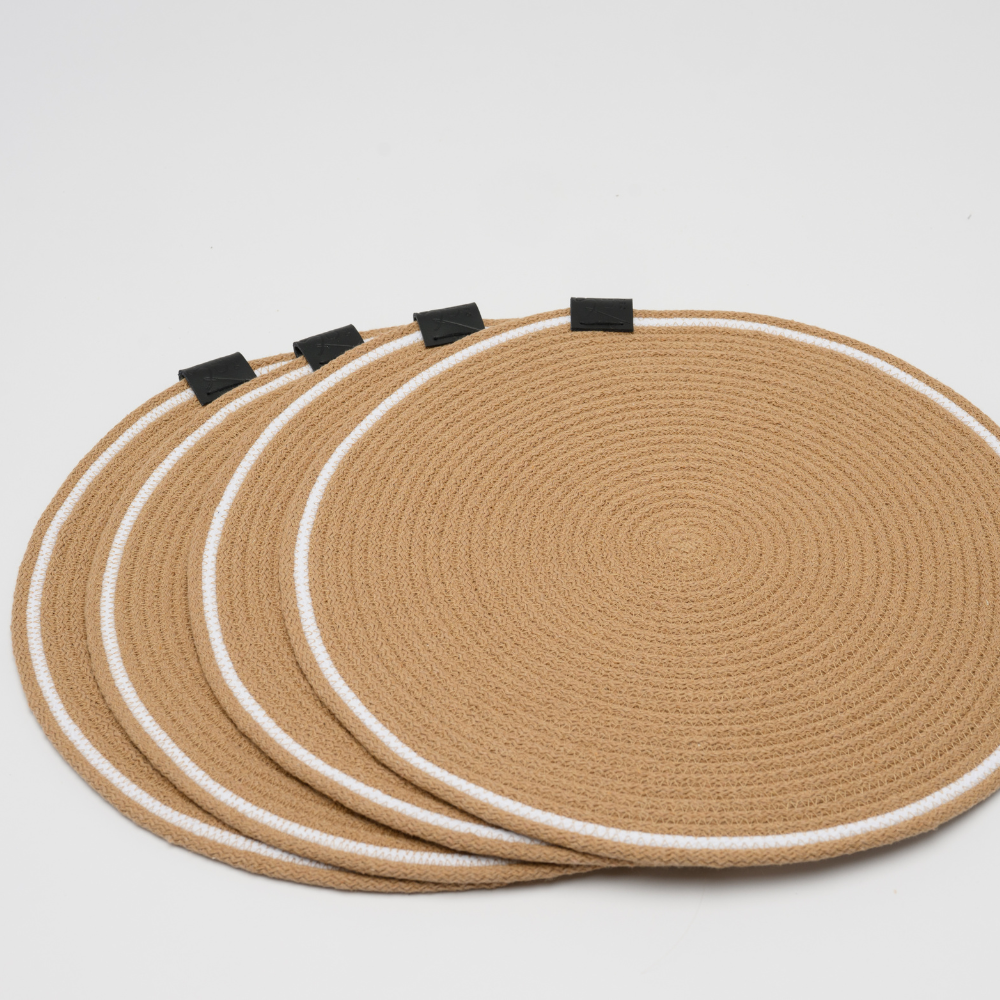 Tovagliette rotonde Caramello