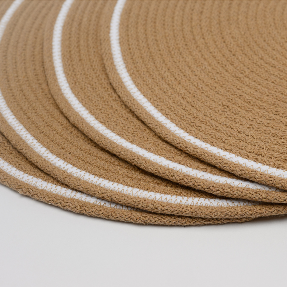 Tovagliette rotonde Caramello